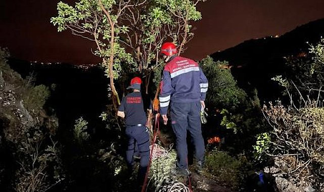 Trabzon’da arazide mahsur kalan vatandaş kurtarıldı