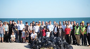  Yenice Sahili’nde 206 kiloluk çevre temizliği