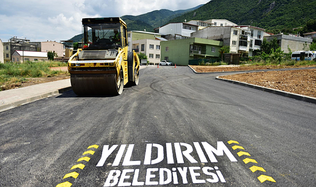 Yıldırım'da asfalt ve imar yolu çalışmaları sürüyor