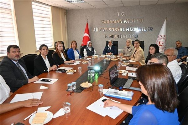 Heyet, ziyaret programı kapsamında ilk olarak Aile ve Sosyal Hizmetler