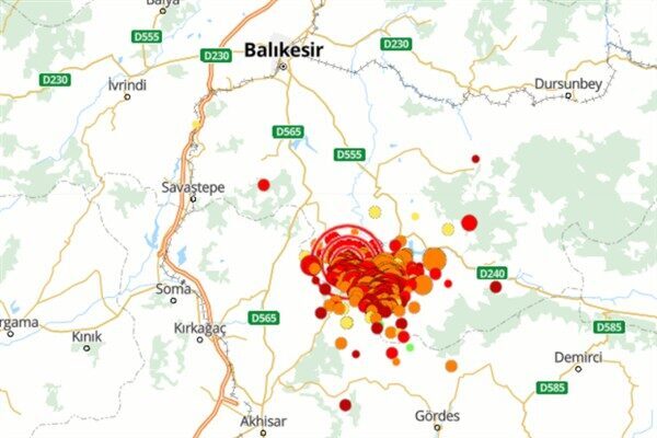 Boğaziçi Üniversitesi Kandilli Rasathanesi ve Deprem Araştırma Enstitüsü (KRDAE) verilerine