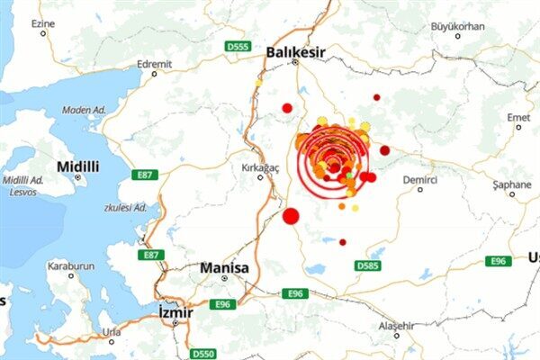 Boğaziçi Üniversitesi Kandilli Rasathanesi ve Deprem Araştırma Enstitüsü (KRDAE) verilerine