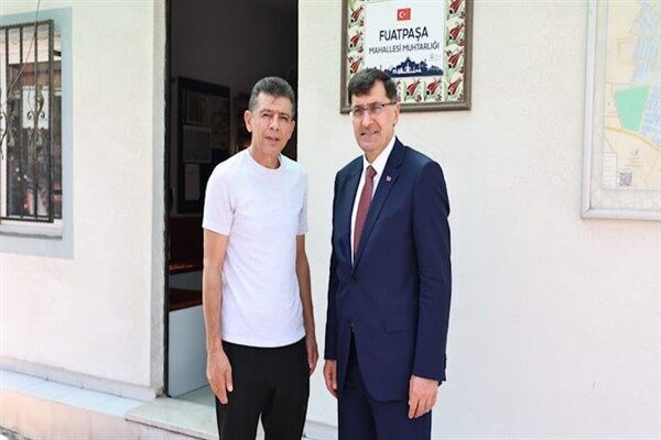 Mahalleye dair güncel konuların da ele alındığını ziyarette Başkan Kahveci,