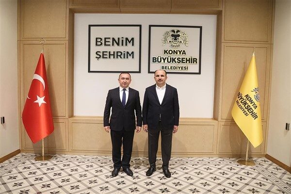 Konya Büyükşehir Belediyesi Taş Bina’da gerçekleşen ziyaretten duyduğu memnuniyeti dile