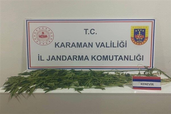 Karaman Valiliğinden yapılan açıklamaya göre Karaman İl Jandarma Komutanlığınca asayiş, narkotik