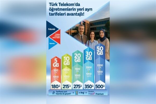 ‘İnsan odaklı’ yaklaşımıyla ürün ve hizmetlerini sürdüren Türk Telekom, öğretmen