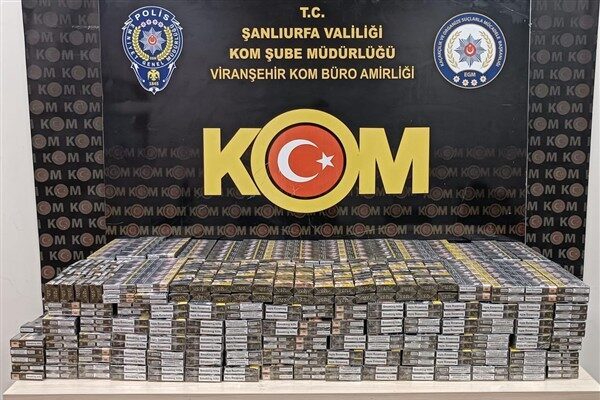 Şanlıurfa İl Emniyet Müdürlüğü KOM Şube Müdürlüğü ekiplerince tütün ve
