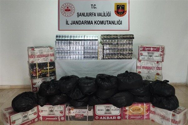 Şanlıurfa İl Jandarma Komutanlığı tarafından tütün ve alkol kaçakçılarına yönelik