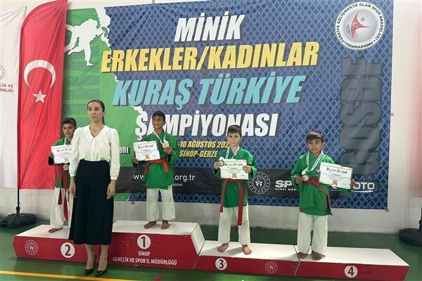 8-10 Ağustos 2025 tarihleri arasında Sinop’ta düzenlenen Minikler Türkiye Kuraş
