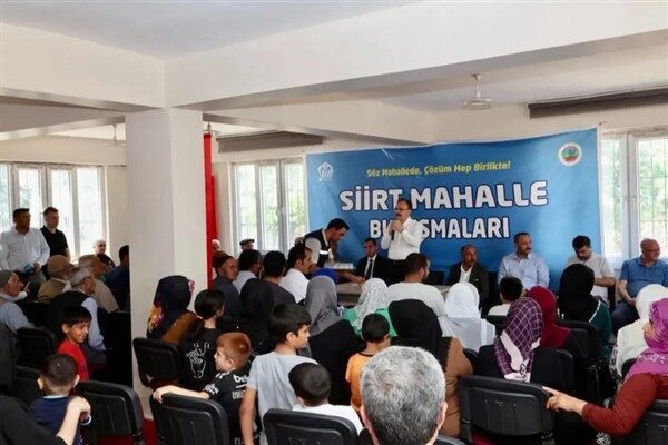 Siirt Belediyesi tarafından organize edilen buluşmada, vatandaşların talep ve önerileri