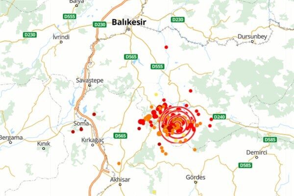 Boğaziçi Üniversitesi Kandilli Rasathanesi ve Deprem Araştırma Enstitüsü (KRDAE) verilerine