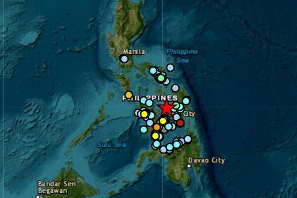 Avrupa-Akdeniz Sismoloji Merkezi (EMSC) verilerine göre Filipinler’in Leyte bölgesinde yerel