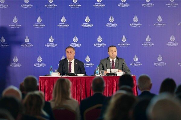 Basın toplantısında konuşma yapan Aslan “İstanbul’a hizmet etmeye devam edeceğiz.