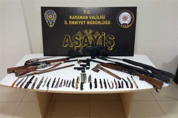 Karaman İl Emniyet Müdürlüğü, Karaman Cumhuriyet Başsavcılığı koordinesinde 22 –