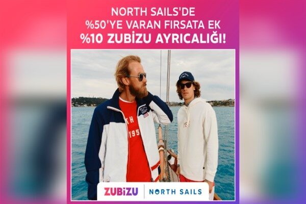 North Sails ZUBİZU’da: Yüzde 10 hediye avantajı ZUBİZU üyeleri North
