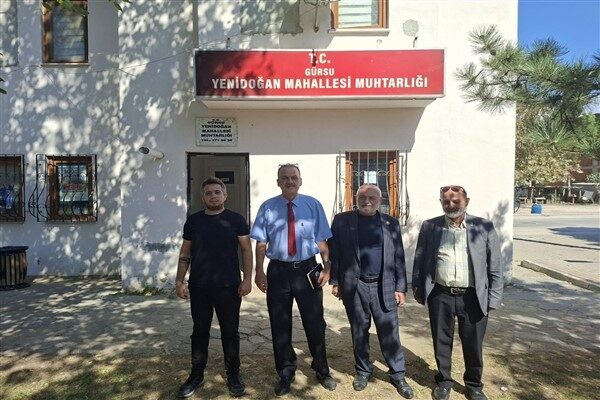 İlçe Başkanı Atilla ve İl Başkan Yardımcısı Türk ziyarette vatandaşların