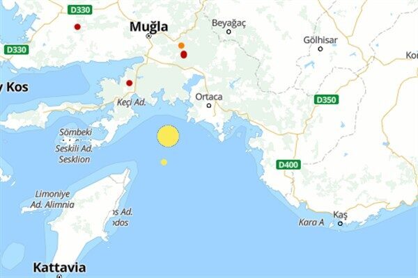 Boğaziçi Üniversitesi Kandilli Rasathanesi ve Deprem Araştırma Enstitüsü (KRDAE) verilerine