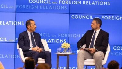 Katar Başbakanı ve Dışişleri Bakanı Al Sani, Dış İlişkiler Konseyi