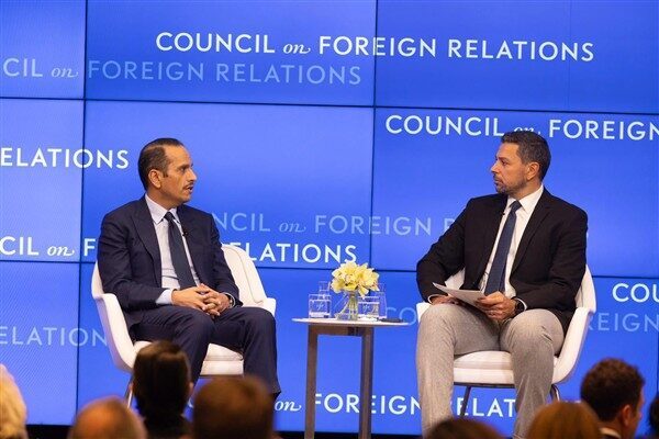 Katar Başbakanı ve Dışişleri Bakanı Al Sani, Dış İlişkiler Konseyi