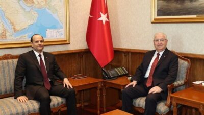 Bakan Güler ve Bakan Sani ikili görüşme sonrasında heyetler arası