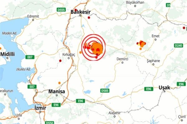 Balıkesir Sındırgı’da 6.0 büyüklüğünde deprem Boğaziçi Üniversitesi Kandilli Rasathanesi ve Deprem Araştırma Enstitüsü (KRDAE) verilerine