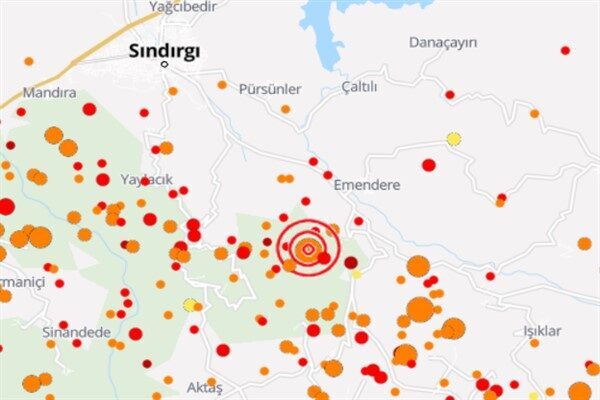 Balıkesir’de deprem Boğaziçi Üniversitesi Kandilli Rasathanesi ve Deprem Araştırma Enstitüsü (KRDAE) verilerine