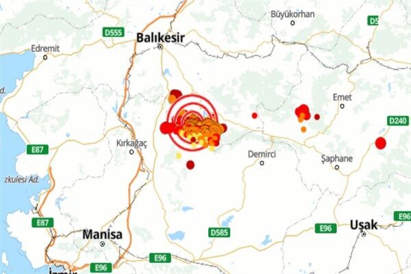 Balıkesir’de deprem Boğaziçi Üniversitesi Kandilli Rasathanesi ve Deprem Araştırma Enstitüsü (KRDAE) verilerine