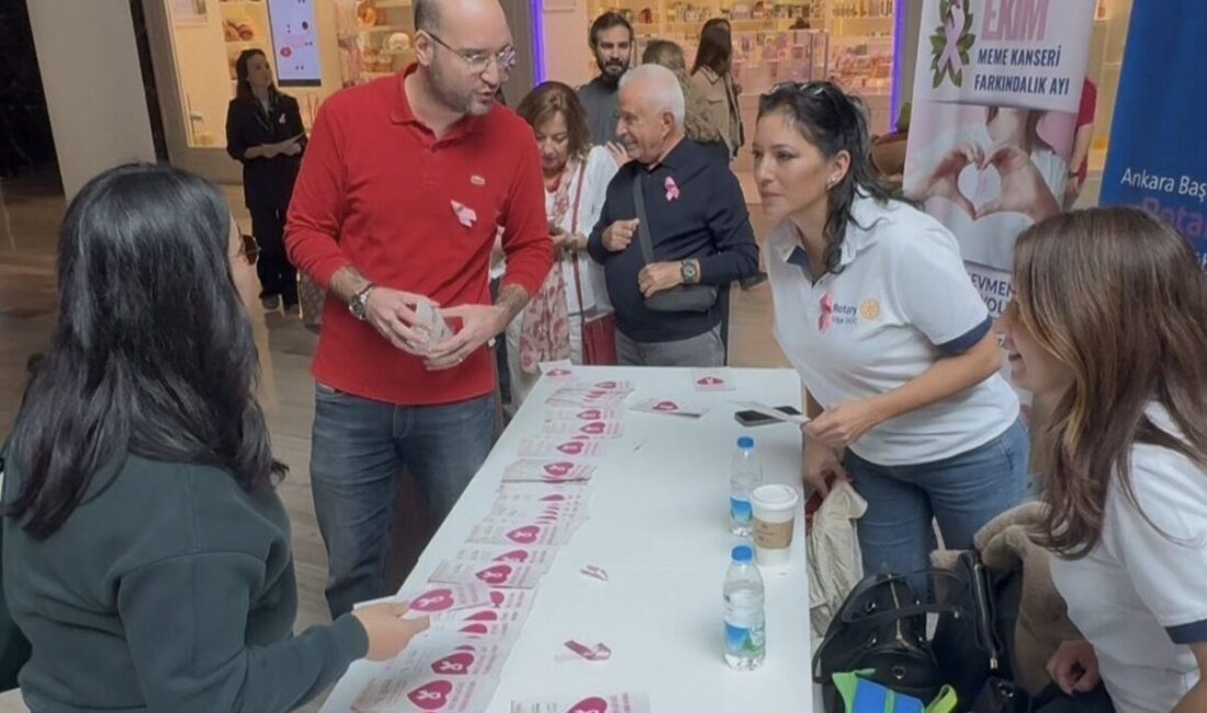 Rotary İncek, Anıttepe ve Başkent Kulüpleri tarafından meme kanseri farkındalık