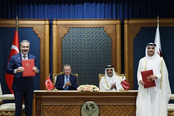 Cumhurbaşkanı Recep Tayyip Erdoğan, Katar Emiri Şeyh Temim bin Hamad