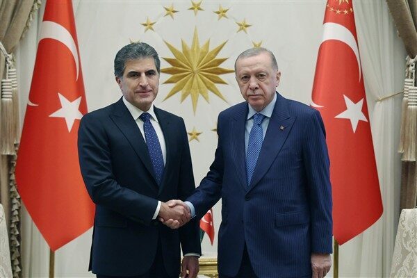 Cumhurbaşkanı Recep Tayyip Erdoğan, Irak Kürt Bölgesel Yönetimi (IKBY) Başkanı