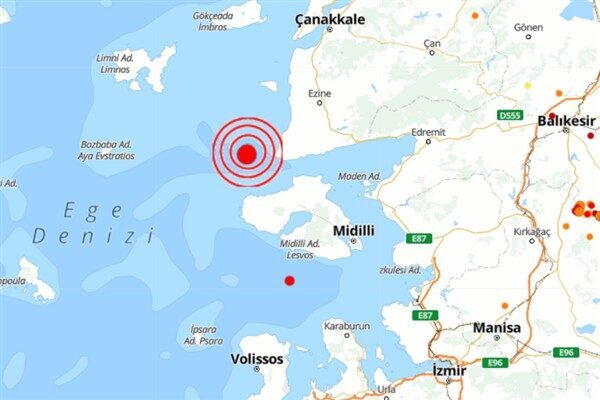 Boğaziçi Üniversitesi Kandilli Rasathanesi ve Deprem Araştırma Enstitüsü (KRDAE) verilerine