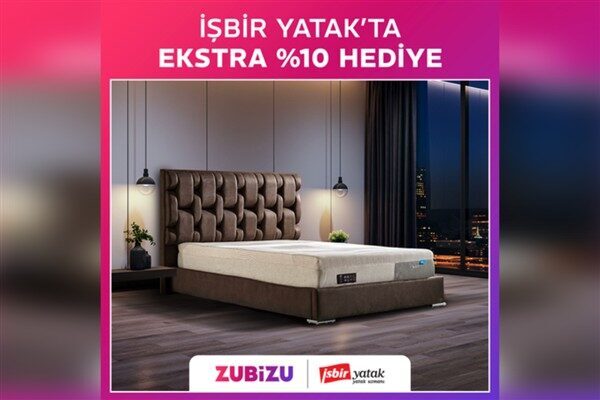 ZUBİZU üyeleri, seçili İşbir Yatak ürünlerinde yüzde 10 hediye ayrıcalığından