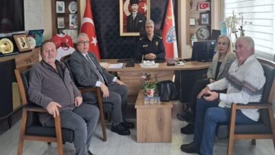 İlk olarak Gemlik İlçe Emniyet Müdürü Ümit Şahin’i makamında ziyaret