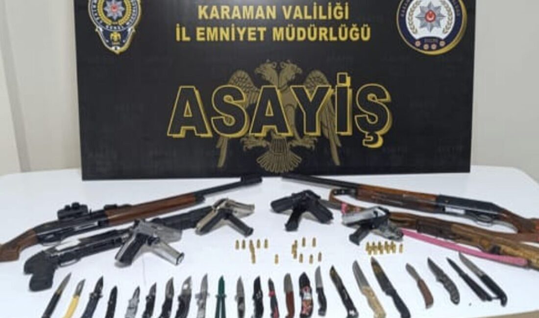 Karaman Emniyet Müdürlüğü, Cumhuriyet Başsavcılığı koordinesinde 6-12 Ekim tarihleri arasında
