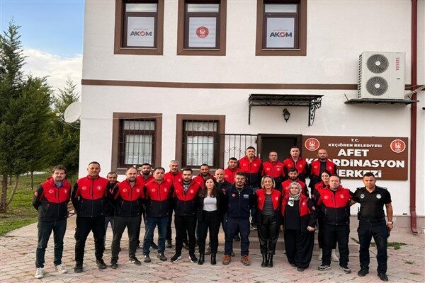 KEÇ-TİM ekibine AFAD akreditasyon eğitimi AKOM yerleşkesinde gerçekleştirilen eğitimde, Ankara İl Afet ve Acil Durum