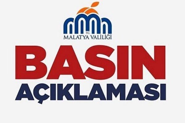 Malatya Valiliği tarafından 02 Ekim 2025 günü saat 09.20 sıralarında