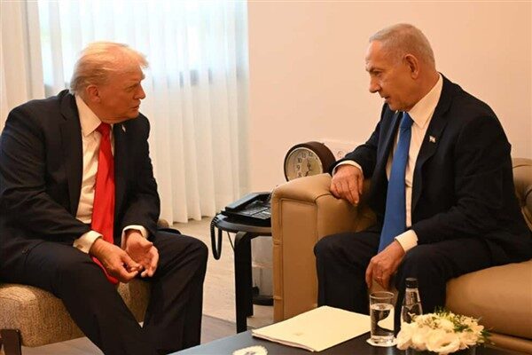 İsrail Başbakanı Binyamin Netanyahu, Knesset’teki makamında ABD Başkanı Donald Trump
