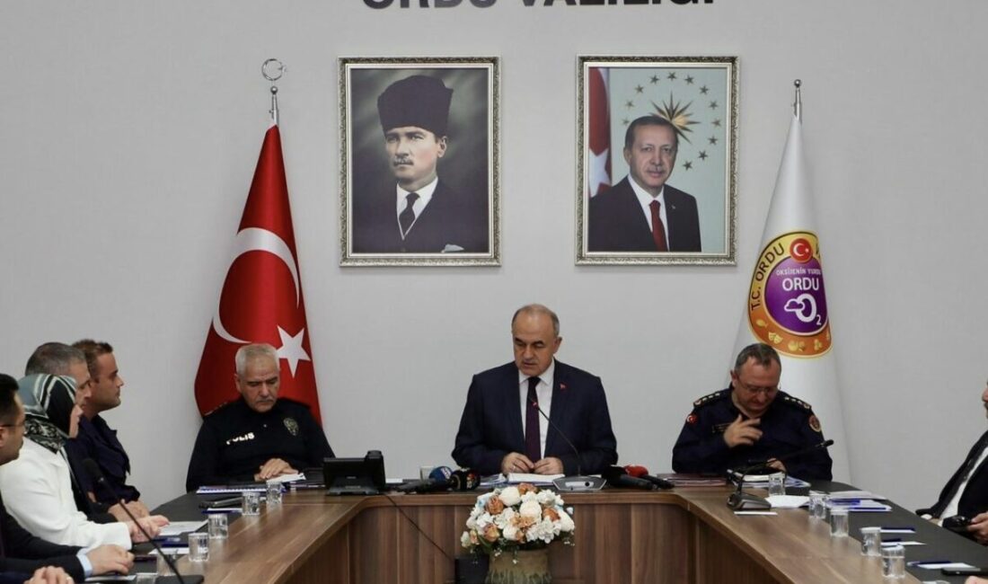 Ordu’da her ay düzenlenen İl Güvenlik ve Asayiş Koordinasyon Toplantısı,