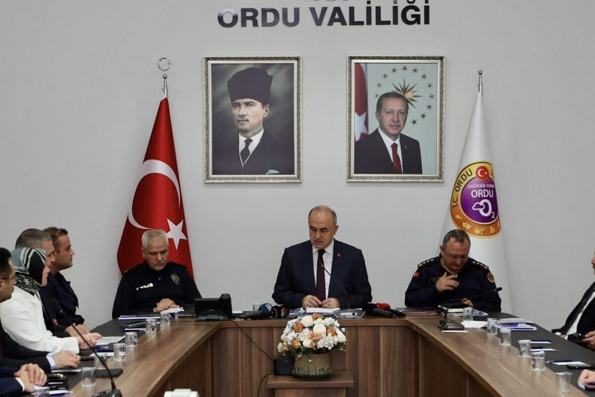 Ordu’da her ay düzenlenen İl Güvenlik ve Asayiş Koordinasyon Toplantısı,