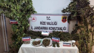 Rize İl Jandarma Komutanlığı ekipleri, uyuşturucu ve uyarıcı maddelerle mücadele