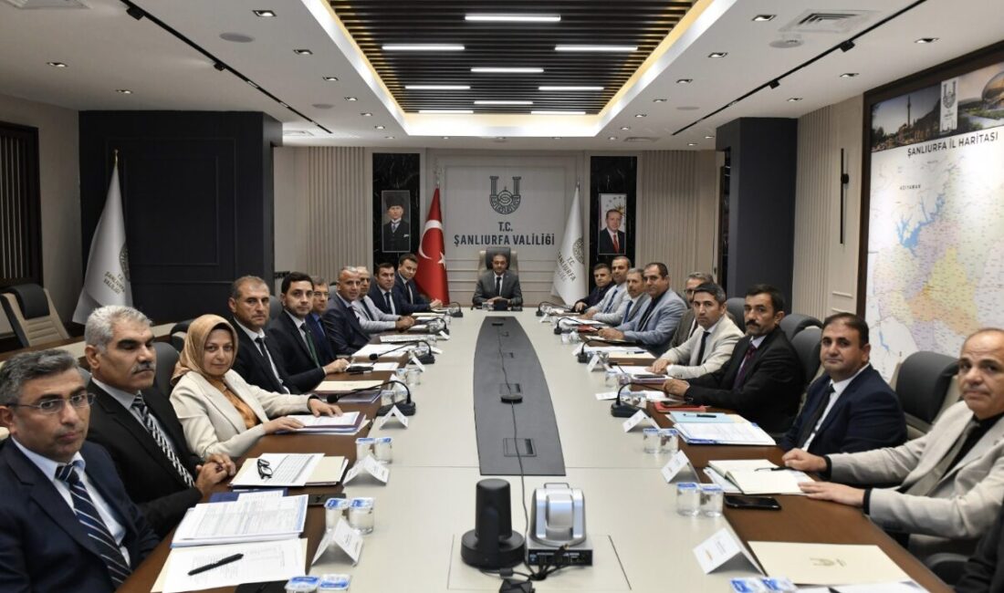 Şanlıurfa Valisi Hasan Şıldak başkanlığında Valilik Toplantı Salonu’nda gerçekleştirilen Milli