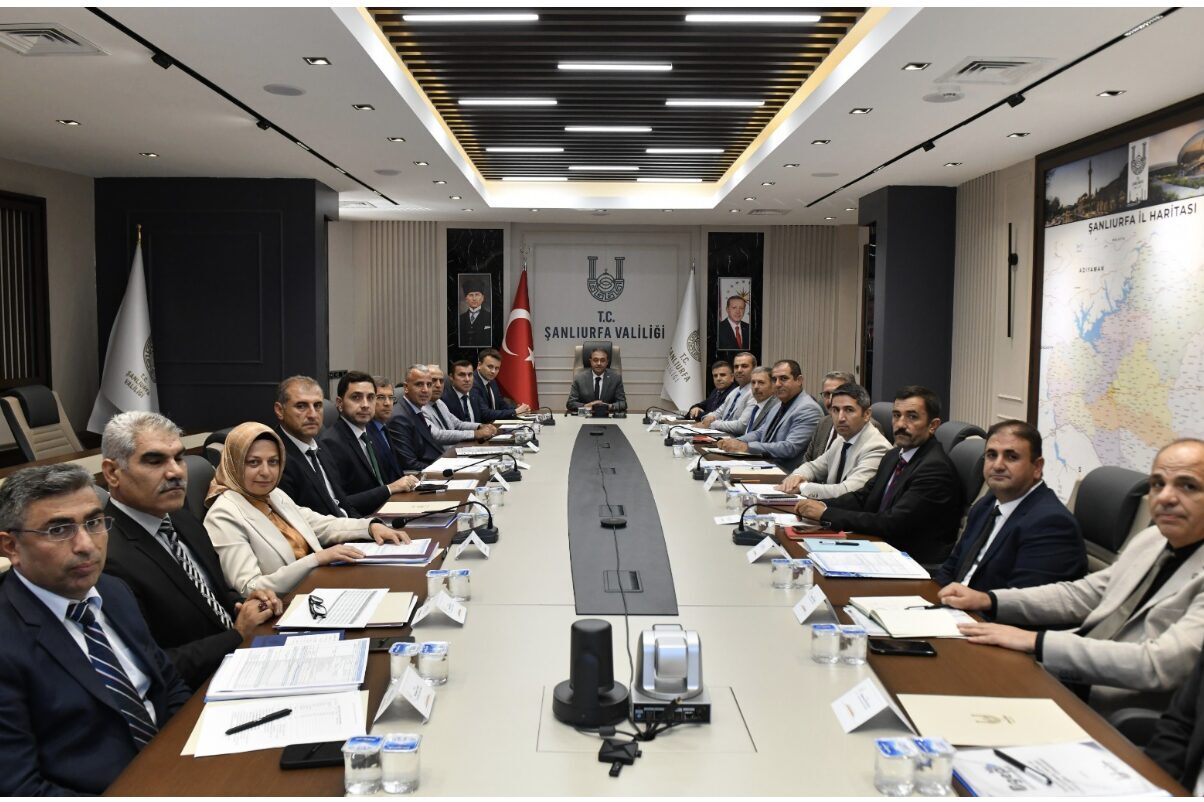 Şanlıurfa Valisi Hasan Şıldak başkanlığında Valilik Toplantı Salonu’nda gerçekleştirilen Milli