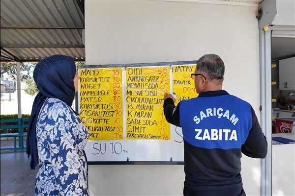 Okulların açıldığı 8 Eylül tarihinden bu yana, Sarıçam Belediyesi Zabıta