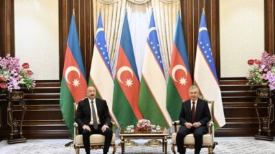 Azerbaycan Cumhurbaşkanı Aliyev, Taşkent'te Özbekistan Cumhurbaşkanı Şevket Mirziyoyev baş başa