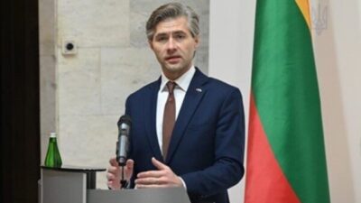 Litvanya Dışişleri Bakanı Kestutis Budrys, Polonya Dışişleri Bakanı Radoslaw Sikorski