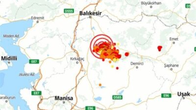 Boğaziçi Üniversitesi Kandilli Rasathanesi ve Deprem Araştırma Enstitüsü (KRDAE) verilerine