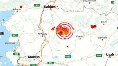 Boğaziçi Üniversitesi Kandilli Rasathanesi ve Deprem Araştırma Enstitüsü (KRDAE) verilerine