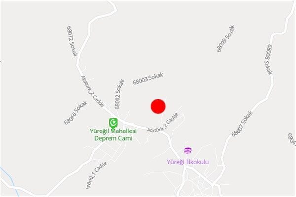 Boğaziçi Üniversitesi Kandilli Rasathanesi ve Deprem Araştırma Enstitüsü (KRDAE) verilerine