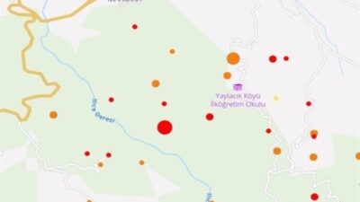 Boğaziçi Üniversitesi Kandilli Rasathanesi ve Deprem Araştırma Enstitüsü (KRDAE) verilerine