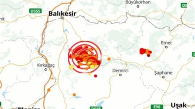 Boğaziçi Üniversitesi Kandilli Rasathanesi ve Deprem Araştırma Enstitüsü (KRDAE) verilerine